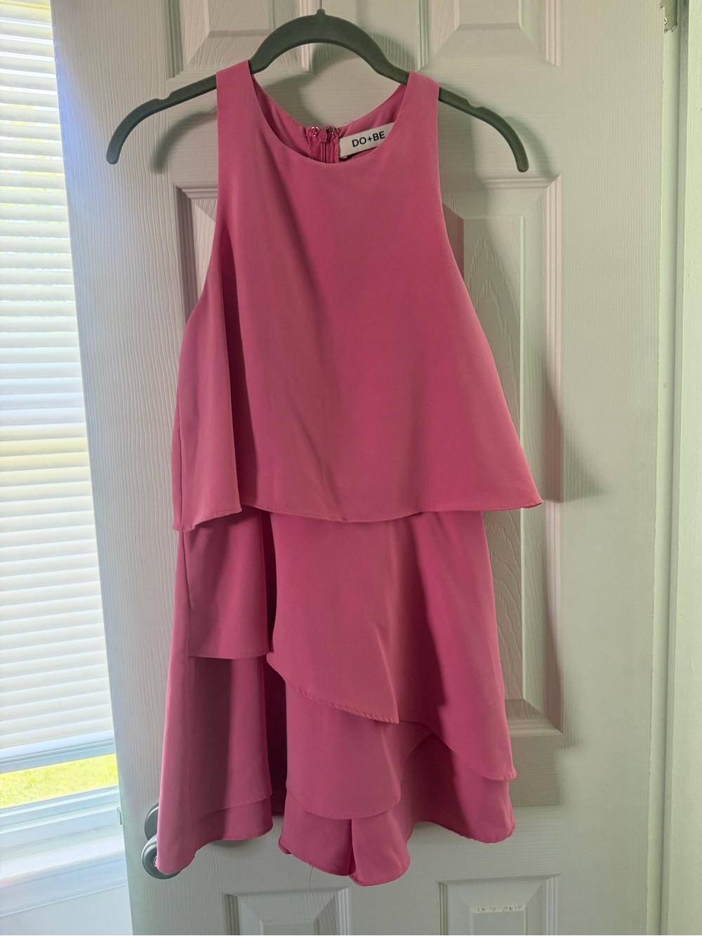 DO+BE Pink Layered Sleeveless Jumpsuit Romper